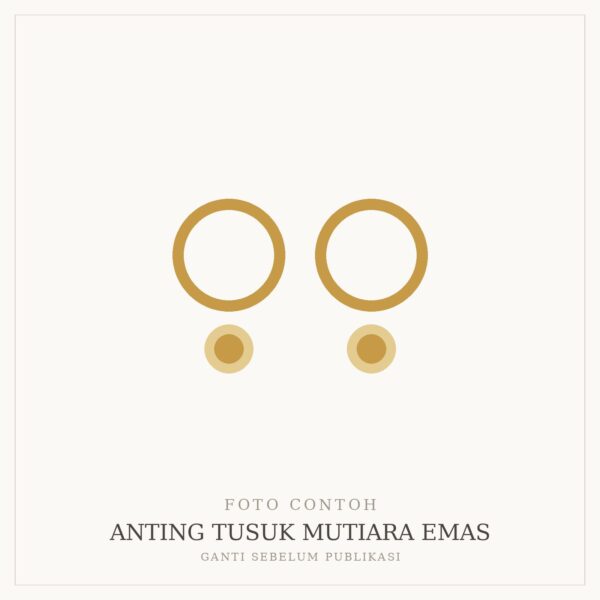 Anting Tusuk Mutiara Emas
