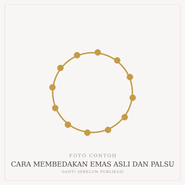 Cara Membedakan Emas Asli dan Palsu