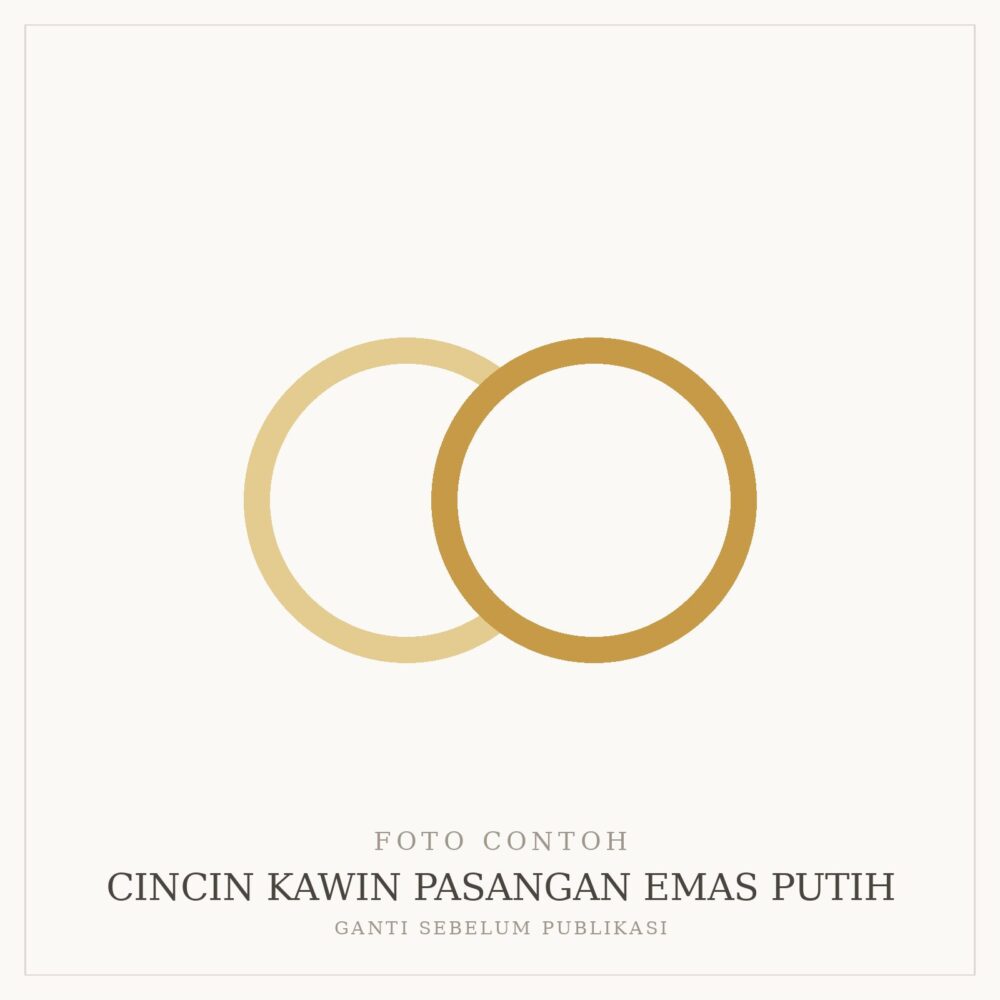 Cincin Kawin Pasangan Emas Putih