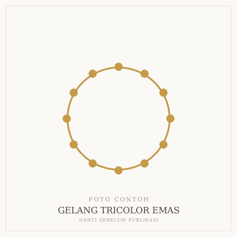 Gelang Tricolor Emas