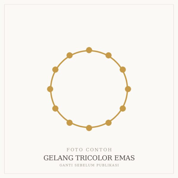 Gelang Tricolor Emas