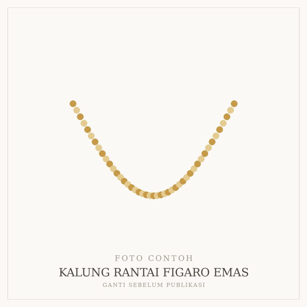 Kalung Rantai Figaro Emas
