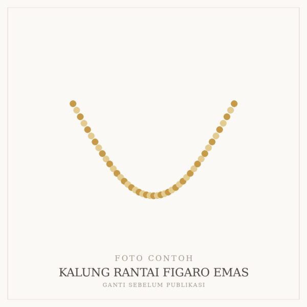 Kalung Rantai Figaro Emas